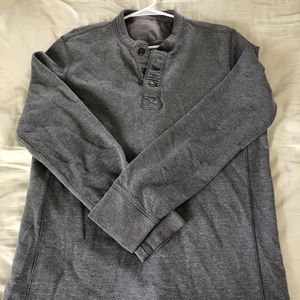 Eddie Bauer gray Henley shirt